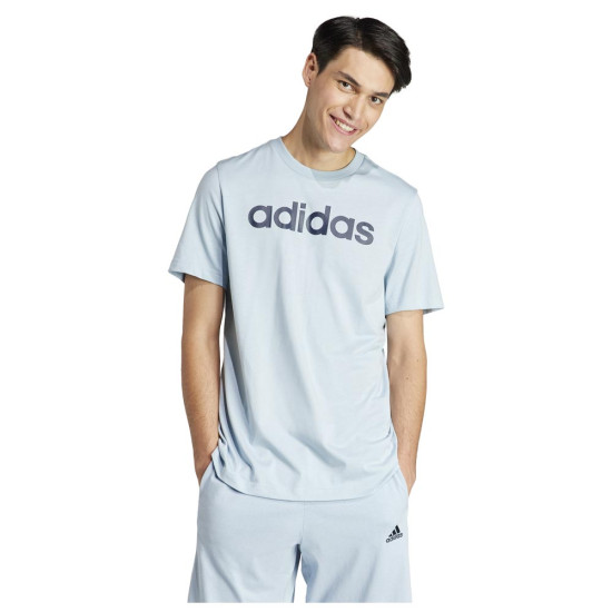 Adidas Ανδρική κοντομάνικη μπλούζα Essentials Single Jersey Linear Embroidered Logo Tee Adidas Ανδρική κοντομάνικη μπλούζα Essentials Single Jersey Linear Embroidered Logo Tee